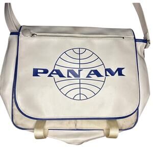 PAN AM "Messenger Reloaded" Bag,Originals,Certified Vintage Style, Pan Am White